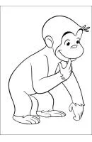 Curious George kleurplaat 28